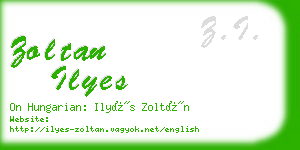 zoltan ilyes business card